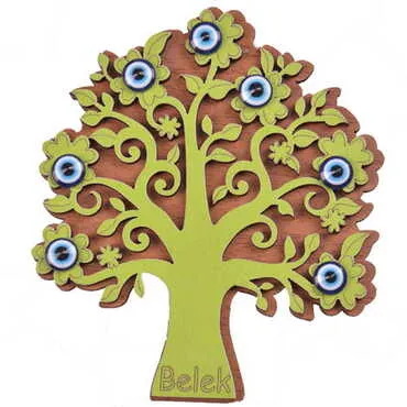 Belek Themed Wooden Engraved Souvenir Fridge Magnet - 4