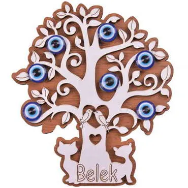 Belek Themed Wooden Engraved Souvenir Fridge Magnet - 6