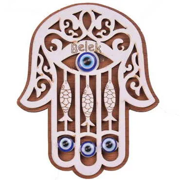 Belek Themed Wooden Engraved Souvenir Fridge Magnet - 31