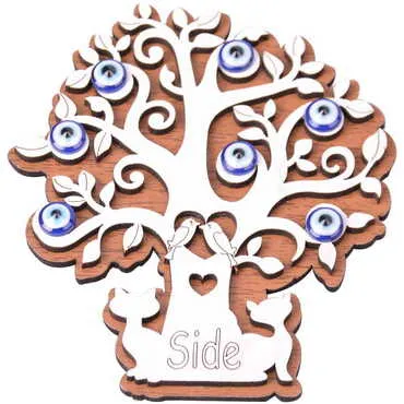 Side Themed Wooden Engraved Souvenir Fridge Magnet - 3