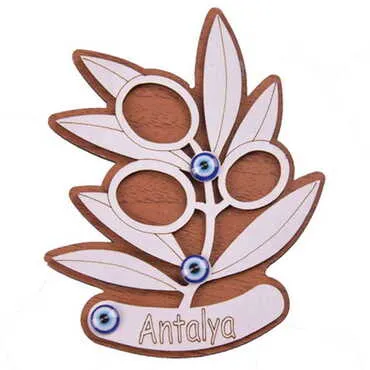 Tree Themed Wooden Engraved Souvenir Fridge Magnet - 2