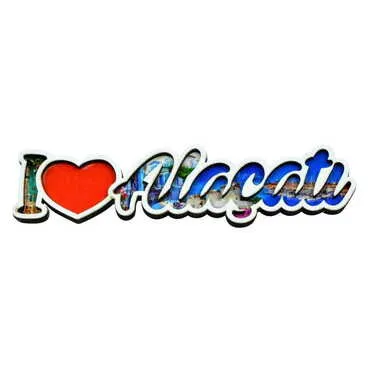 Alacati Themed Wooden Customised City Name Letter Souvenir Fridge Magnet - 5