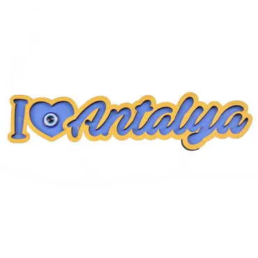 Antalya Themed Wooden Customised City Name Letter Souvenir Fridge Magnet - 7