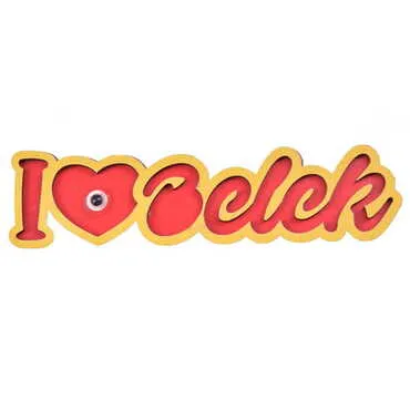 Belek Themed Wooden Customised City Name Letter Souvenir Fridge Magnet - 6