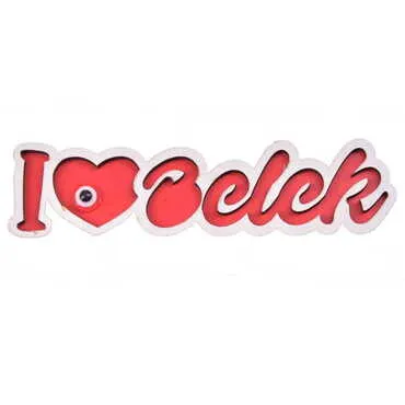 Belek Themed Wooden Customised City Name Letter Souvenir Fridge Magnet - 7