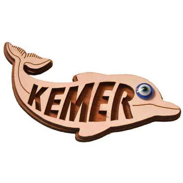 Kemer Themed Wooden Customised City Name Letter Souvenir Fridge Magnet - 12