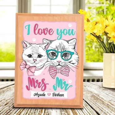 Sweetheart Themed Wooden Desktop Decor - 4