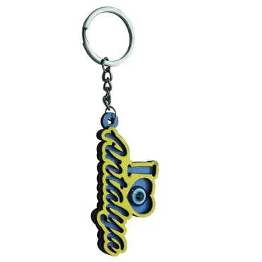Antalya Themed Wooden Custom Printed Wooden Keyring - 6