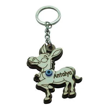 Animal Themed Wooden Custom Printed Wooden Keyring - 8