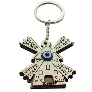 Kemer Themed Wooden Custom Printed Wooden Keyring - 16