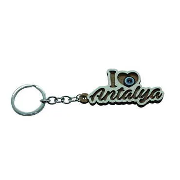 Customazible Wooden Custom Printed Wooden Keyring - 6