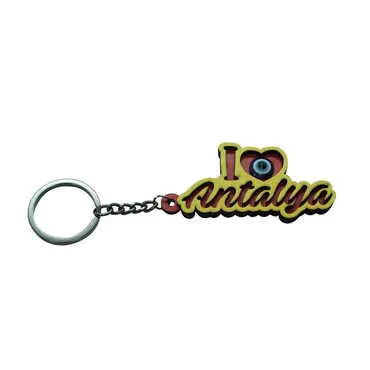 City Themed Wooden Custom Printed Wooden Keyring - 2