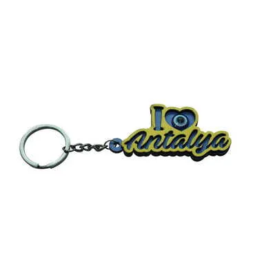 City Themed Wooden Custom Printed Wooden Keyring - 3