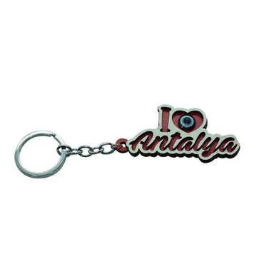 City Themed Wooden Custom Printed Wooden Keyring - 4