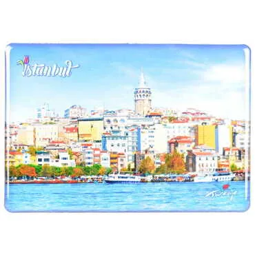 Toptan İstanbul Temalı Myros Dikdörtgen Magnet 95x65 mm - 19