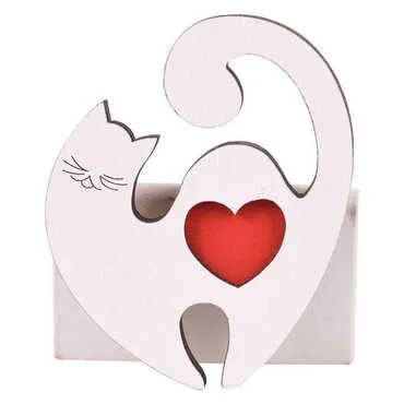 Wooden Cute Animals Souvenir Fridge Magnet - 5