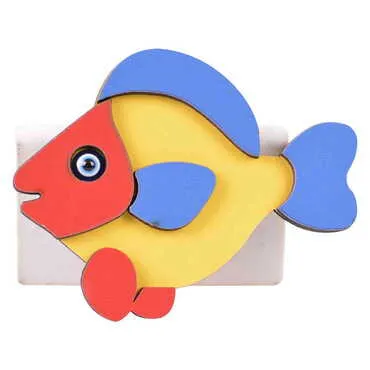 Wooden Cute Animals Souvenir Fridge Magnet - 6