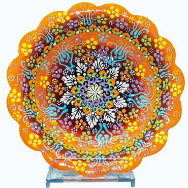 Toptan 20 Cm Kabartma Papatya Kase  - 7