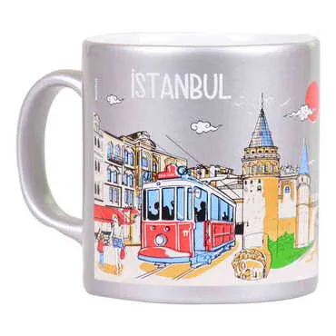 Toptan İstanbul Temalı Kutulu Serami̇k Kupa T 82*90 Mm  - 10