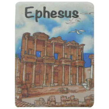 Toptan Efes Temalı Myros Taş Magnet 60x45 mm - 6