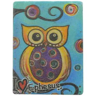 Toptan Efes Temalı Myros Taş Magnet 60x45 mm - 10
