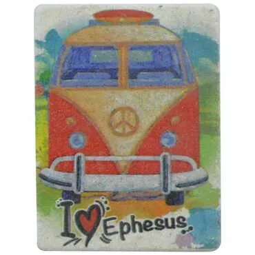 Toptan Efes Temalı Myros Taş Magnet 60x45 mm - 13