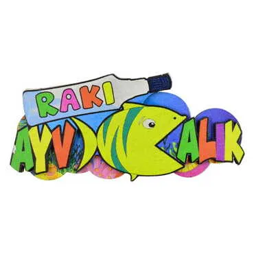 Ayvalik Themed Wooden Customised 2D Souvenir Fridge Magnet - 15
