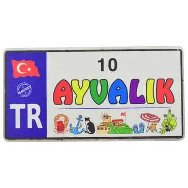 Ayvalik Themed Wooden Customised 2D Souvenir Fridge Magnet - 20
