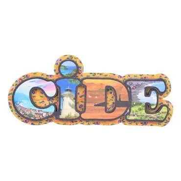 Cide Themed Wooden Customised 2D Souvenir Fridge Magnet - 4