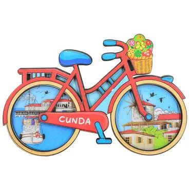 Cunda Themed Wooden Customised 2D Souvenir Fridge Magnet - 6