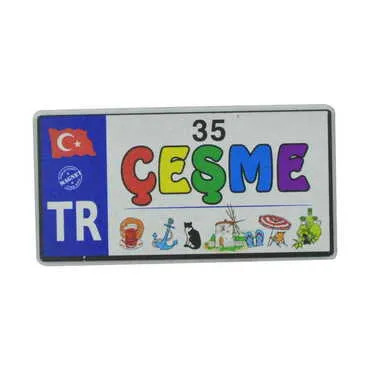 Cesme Themed Wooden Customised 2D Souvenir Fridge Magnet - 9