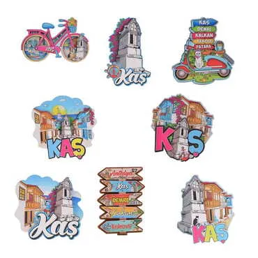 Kas Themed Wooden Customised 2D Souvenir Fridge Magnet - 2