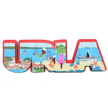 Urla Themed Wooden Customised 2D Souvenir Fridge Magnet - 3