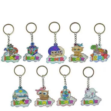 Izmir Themed Wooden Customised Souvenir Keychain - 2