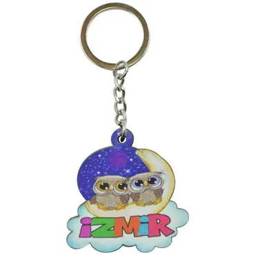 Izmir Themed Wooden Customised Souvenir Keychain - 7