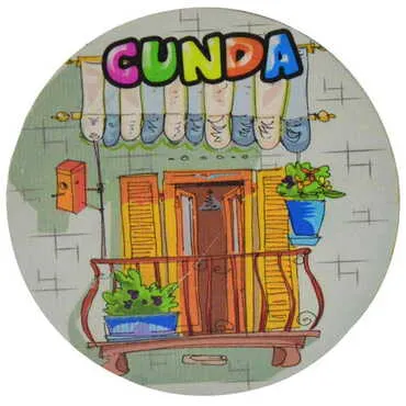 Customazible Wooden Custom Printed Souvenir Coaster 100 mm - 10