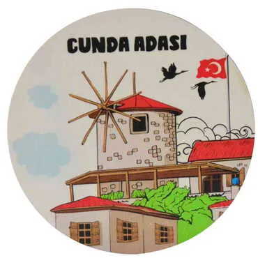Customazible Wooden Custom Printed Souvenir Coaster 100 mm - 11