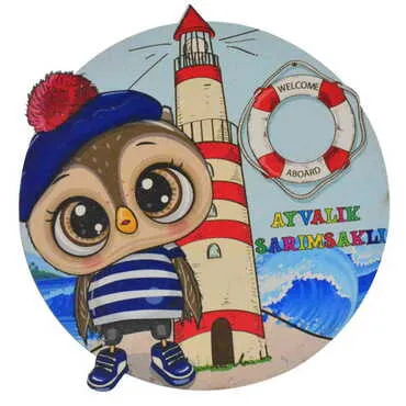 Sarimsakli Themed Wooden Custom Printed Souvenir Coaster 100 mm - 5