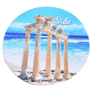 Side Themed Wooden Customised Souvenir Coaster Set of 2 pcs 90 mm - 4
