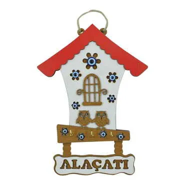 Alacati Themed Wooden Wall Hanging Decoration 25 Cm - 4