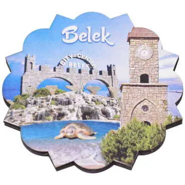 Belek Themed Wooden Customised Souvenir Coaster 90mm - 4