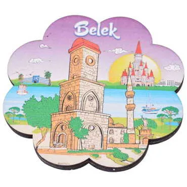 Belek Themed Wooden Customised Souvenir Coaster 90mm - 7
