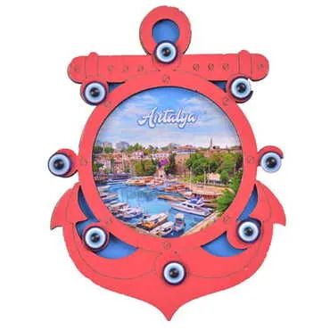 Toptan Antalya Temalı C Serisi Resimli Ahşap Magnet 90x120 mm - 38