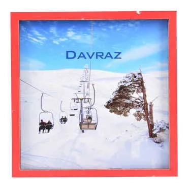 Isparta Themed Wooden Cute Animals Souvenşr Fridge Magnet Serie C 90x120 mm - 3