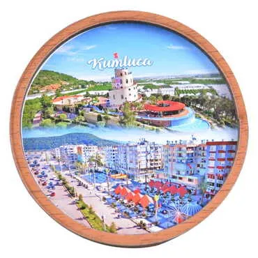 Kumluca Themed Wooden Cute Animals Souvenşr Fridge Magnet Serie C 90x120 mm - 3