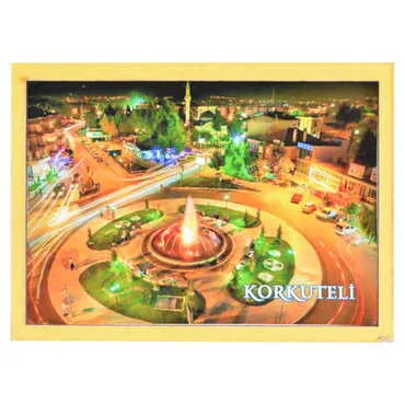 Korkuteli Themed Wooden Cute Animals Souvenşr Fridge Magnet Serie C 90x120 mm - 3