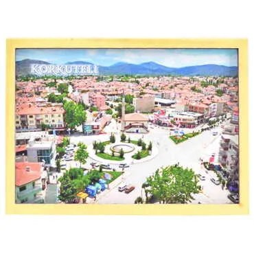 Korkuteli Themed Wooden Cute Animals Souvenşr Fridge Magnet Serie C 90x120 mm - 5