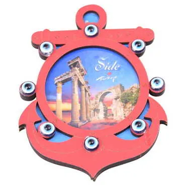 Side Themed Wooden Cute Animals Souvenşr Fridge Magnet Serie C 90x120 mm - 35