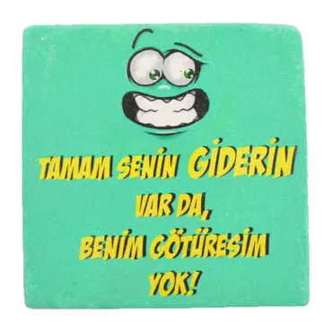Funny Themed Bathroom Stone Drain Cover 100x100 mm - 3