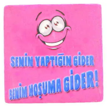 Funny Themed Bathroom Stone Drain Cover 100x100 mm - 5